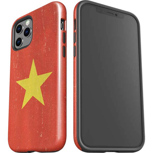 Vietnam Flag Distressed iPhone 12 Pro Impact Case